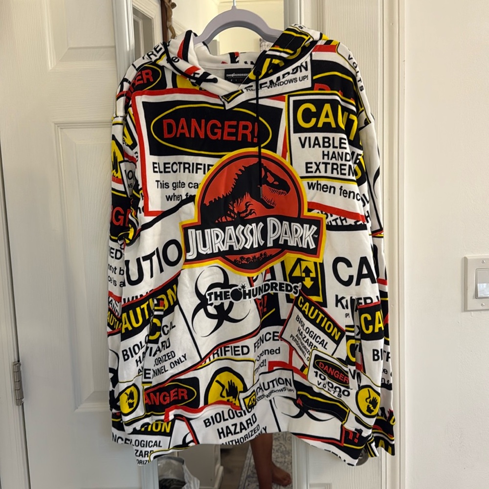 NWT The Hundreds Jurassic Park Hoodie Embryo Hoodie size XL Limited Edition